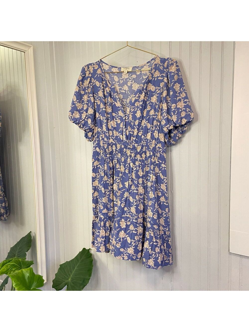 Umgee Dress Boho Milkmaid Cottage Prarie Western Floral